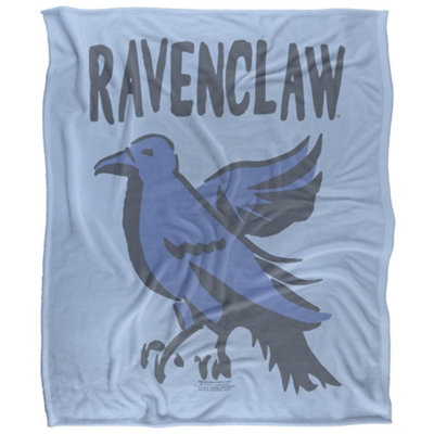 B&Q -  Ravenclaw Doodle Blanket Multicoloured (58In X 36In)