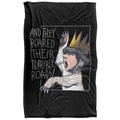 - Where The Wild Things Are Childrens/kids And They Roared Blanket Multicoloured (147Cm X 91Cm)