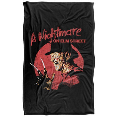  - Nightmare On Elm Street Silky Circle Freddy Krueger Throw Multicoloured (147Cm X 91Cm)