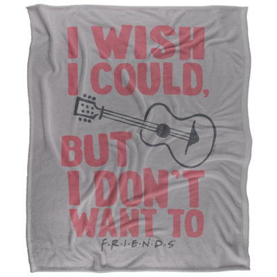  - Friends Wish I Could Blanket Multicoloured (36In X 58In)