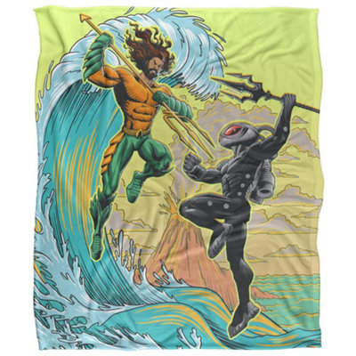  - Aquaman Battle Blanket Multicoloured (36In X 58In)