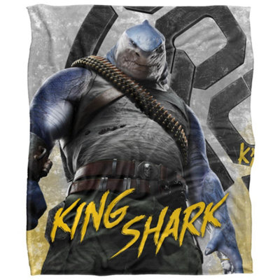 - Squad King Shark Blanket Multicoloured (36In X 58In)