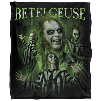  - Beetlejuice Poses Blanket Multicoloured (36In X 58In)