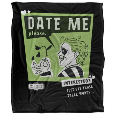  - Beetlejuice Three Words Blanket Multicoloured (36In X 58In)