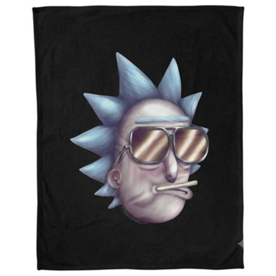  - Rick And Morty Rick Sanchez Silky Blanket Multicoloured (147Cm X 91Cm)