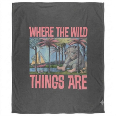  - Where The Wild Things Are Silky Throw Multicoloured (147Cm X 91Cm)