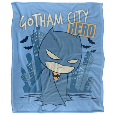 B&Q -  Batman Gotham City Hero Throw Multicoloured (60In X 50In)