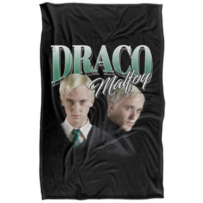 B&Q -  Homage Draco Malfoy Blanket Black (147Cm X 91Cm)