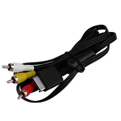 B&Q 1.8M Rca Tv Cable Av Lead Sound Video Connect Cable For Playstation 2 3 Ps2 Ps3