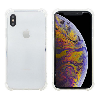 B&Q Transparent Thin Tpu Rubber Soft Skin Silicone Protective Case Phone Cover For Iphone X/xs-Clear
