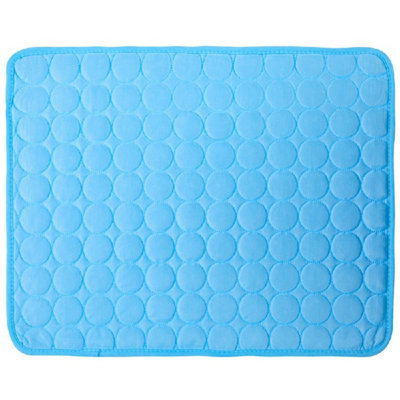 B&Q Self Cooling Pet Dog Cat Mat Heat Relief Non-Toxic Summer Pad 150X100Cm Xxl Blue