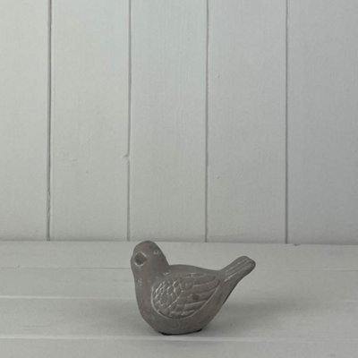 Kdmd Unisex Grey Concrete Bird Decoration - Small - Image 3