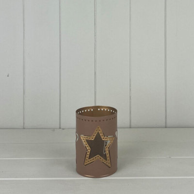 Kdmd Pink Tealight Holder With Star Design - Pink - Image 3