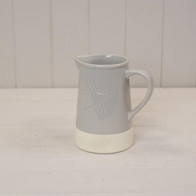 Kdmd Unisex Grey Debossed Star Jug - Image 3