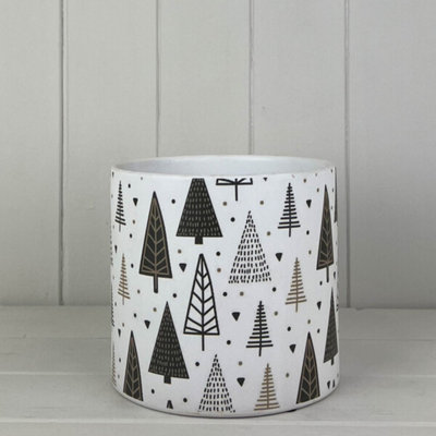 Kdmd Classic White Large Tree Pot Plant Pot - White - Image 3