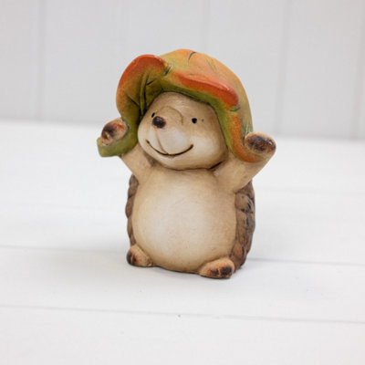 Kdmd Classic Delightful Brown Ceramic Hedgehog - Brown - Image 3
