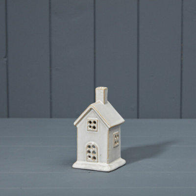 Kdmd Unisex White Cosy Ceramic House Tealight Holder - Image 3