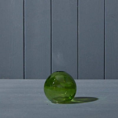 Kdmd Emerald Green Globe Glass Vase - Emerald - Image 3