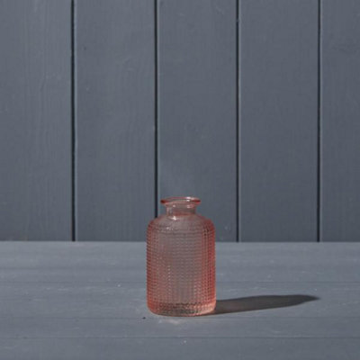 Kdmd Charming Rose Dimpled Glass Bottle - Rose - Image 3