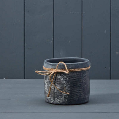 Kdmd Unisex Black Ceramic Rustic Indoor Plant Pot 11Cm - Image 3
