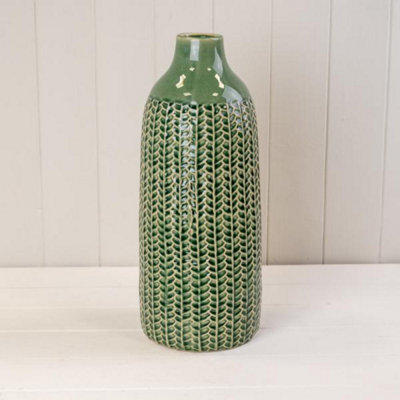 Kdmd Unisex Green Stylish Refined Ceramic Vase - Image 3