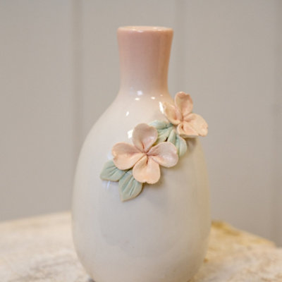Kdmd Contemporary Pink Floral Vase For Home Decor - Pink - Image 3
