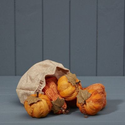 Kdmd Contemporary Orange Bag Of Six Pumpkins - Orange - Image 3