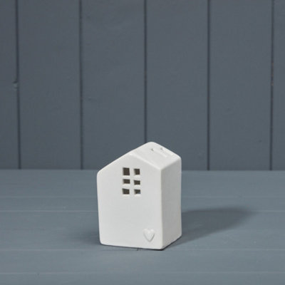 Kdmd Stylish White Ceramic Tealight House - White - Image 3