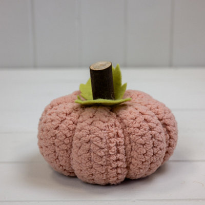 Kdmd Classic Pink Fabric Pumpkin Ornament - Pink - Image 3