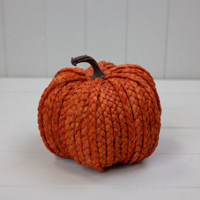 Kdmd Charming Orange Wicker Pumpkin - Burnt Orange - Image 3
