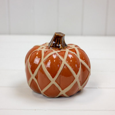 Kdmd Stylish Orange Ceramic Pumpkin - Orange - Image 3