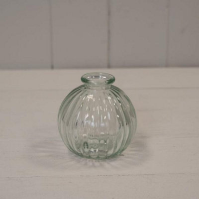 Kdmd Unisex Clear Glass Round Vase 8Cm - Image 3