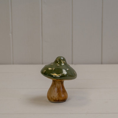 Kdmd Unisex Dark Green Ceramic Mushroom Decoration - Image 3