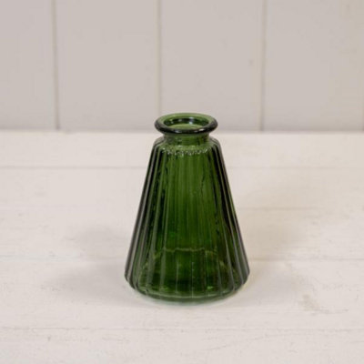 Kdmd Unisex Emerald Green Ribbed Glass Bottle W150g In - Image 3