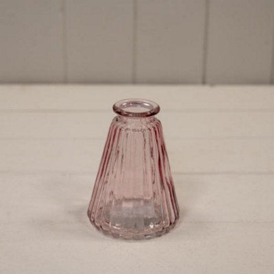 Kdmd Unisex Lavender Decorative Ribbed Glass Bottle - Image 3