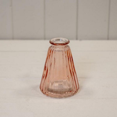 Kdmd Unisex Rose Ribbed Glass Bottle - Image 3