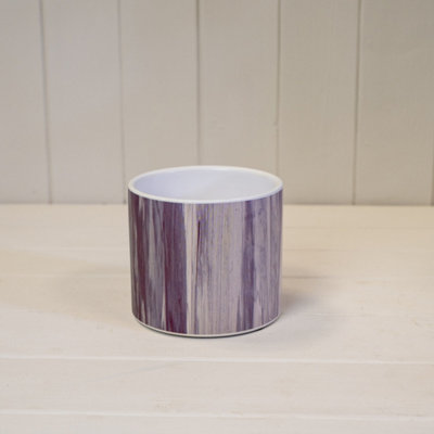 Kdmd Unisex Purple Classic Rustic Wood Grain Pot In - Image 3