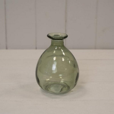 Kdmd Unisex Green Vintage Glass Bud Vase - Image 3