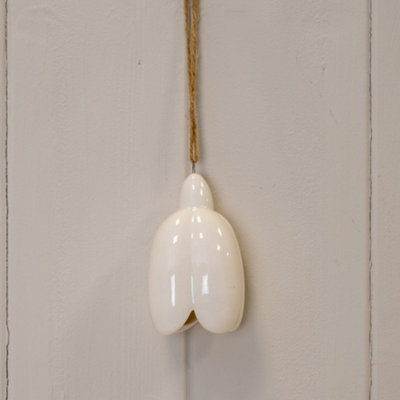 Kdmd Unisex White Ceramic Hanging Flower Decoration - Image 3