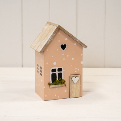 Kdmd Unisex Pink Wooden House Decoration - Image 3