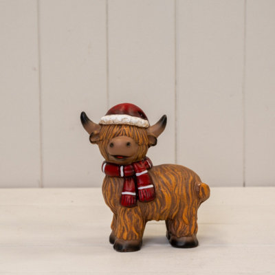 Kdmd Stylish Brown Terrocotta Highland Cow - Terracotta - Image 3