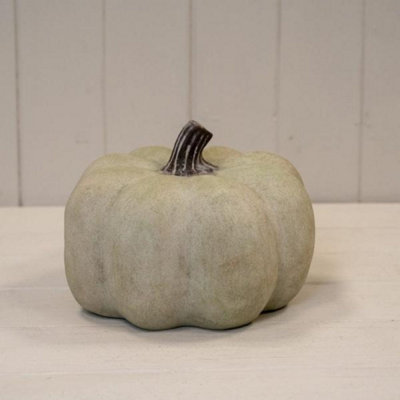 Kdmd Dusty Green Medium Ceramic Pumpkin Ornament - Pale Green - Image 3