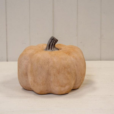 Kdmd Pale Orange Medium Ceramic Pumpkin Ornament - Pale Orange - Image 3