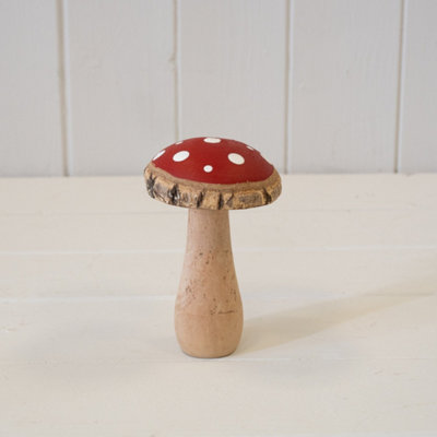 Kdmd Contemporary Red Wooden Toadstool - Red - Image 3