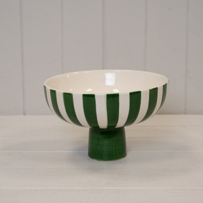 Kdmd Ceramic Bowl - Green And White - Image 3