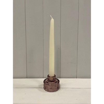 Kdmd Amethyst Textured Candle Holder - Purple - Image 3
