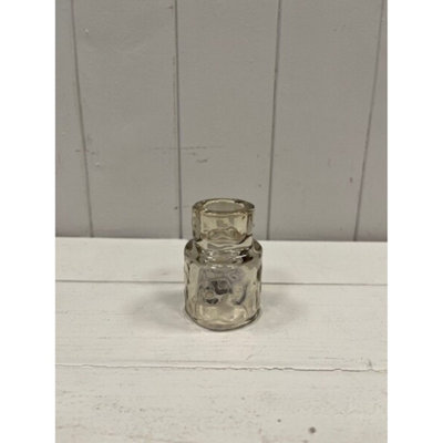 Kdmd Small Smokey Brown Textured Candle Holder - Brown - Image 3