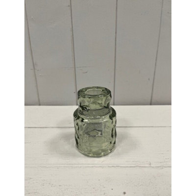 Kdmd Large Vintage Green Textured Candle Holder - Green - Image 3