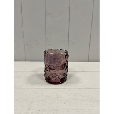 Kdmd Large Amethyst Straight Textured Candle Holder - Purple - Image 3