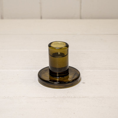 Kdmd Olive Green Smooth Small Candle Holder - Olive - Image 3